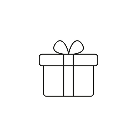 Present gifts icon on the white backgroundのイラスト素材