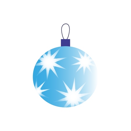 A Christmas ball with stars of iconの写真素材