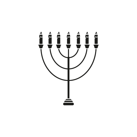 Hanukkah of holiday icon on the white backgroundのイラスト素材