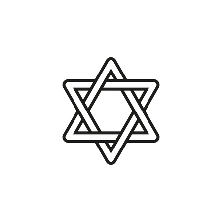 Hanukkah of holiday icon on the white backgroundのイラスト素材