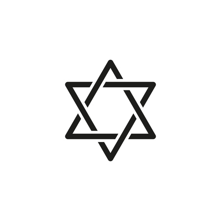 Hanukkah of holiday icon on the white backgroundのイラスト素材