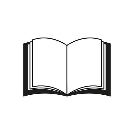 A book icon on the white backgroundのイラスト素材