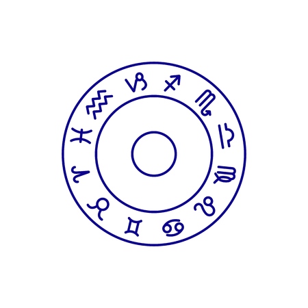 Set of Zodiac sign icons the horoscopeのイラスト素材