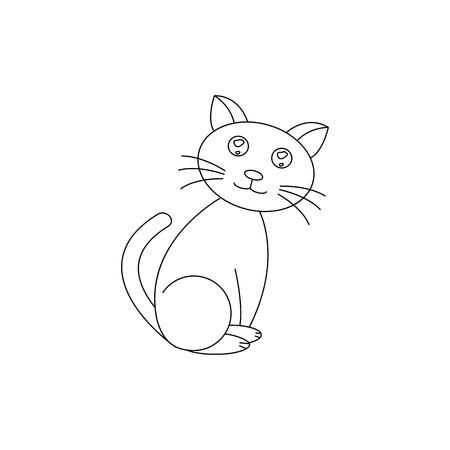 A cat of icon pet good animalのイラスト素材