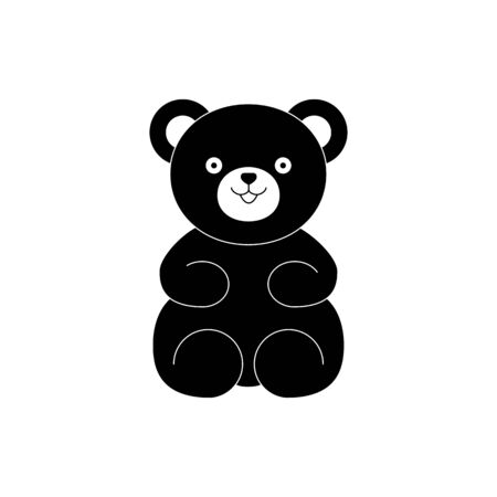 Bear teddy toy icon for baby giftのイラスト素材