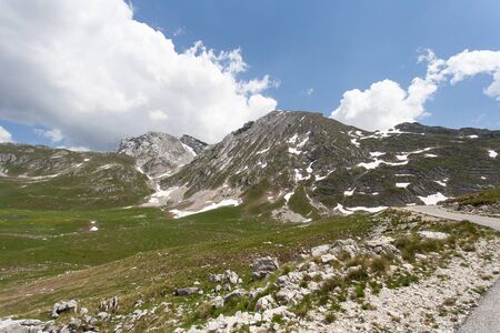 Mountain view in montenegroの写真素材