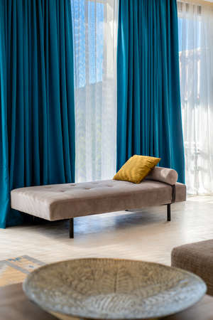 Cozy couch in the interior