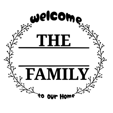 Family Name Monogram Bundle is suitable for t-shirt, laser cutting, sublimation, hobby, cards, invitations, website or crafts projects. Perfect for magazine, news papers, posters, in branding.のイラスト素材