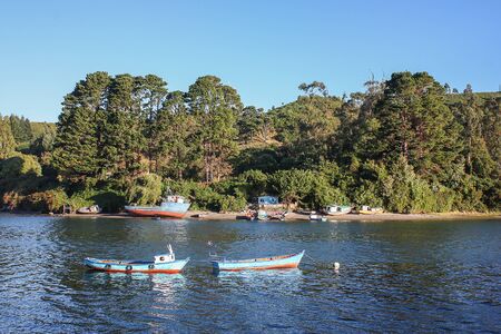Fishing boats in Angelmoの写真素材