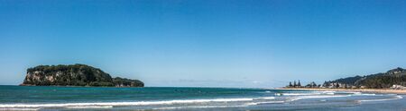 Whangamata beach, North Island, New Zealand.の写真素材