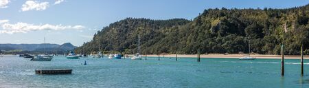 Whangamata, New Zealand - October 25, 2014: Whangamata beach, North Island, New Zealand.のeditorial素材