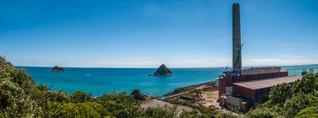 Sea view from New Plymouth, New Zealand.の写真素材