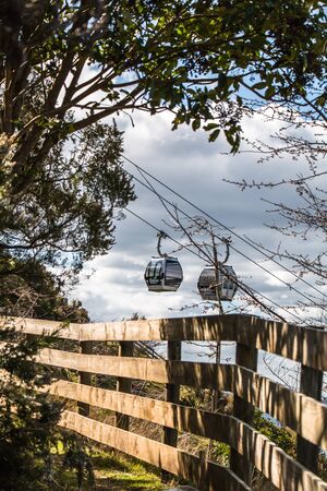Rotorua, New Zealand - September 07, 2015: Skyline Gondola Cableway.のeditorial素材