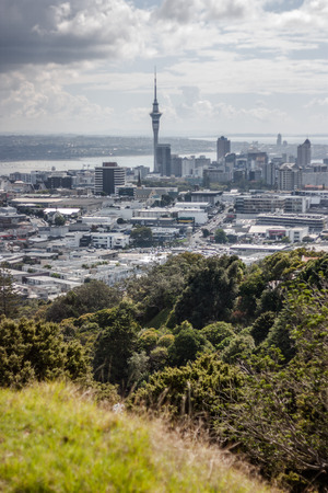 Auckland, New Zealand - Abril 02, 2015: Sky Tower at Auckland, New Zealand.のeditorial素材