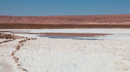 Hidden lagoons of Baltinache, Atacama Desert, Chileの写真素材