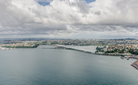 Aerial view of the Auckland city, New Zealandの写真素材