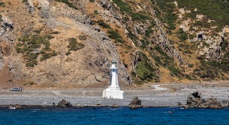 Pencarrow lower lighthouse, New Zealandの写真素材