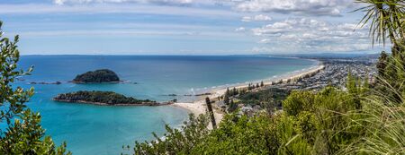 Mount Maunganui beach in New Zealandの写真素材