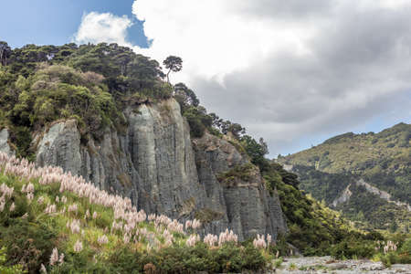 Putangirua Pinnacles, New Zealandの写真素材