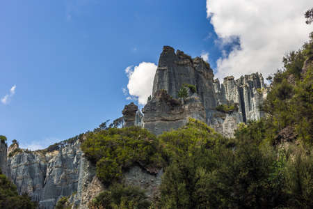 Putangirua Pinnacles, New Zealandの写真素材
