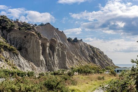 Putangirua Pinnacles, New Zealandの写真素材