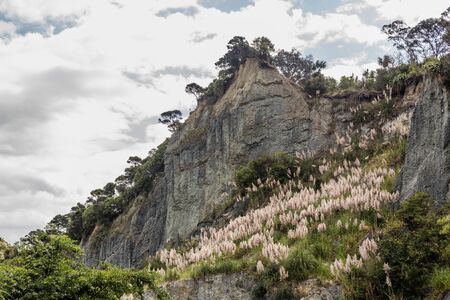 Putangirua Pinnacles, New Zealandの写真素材