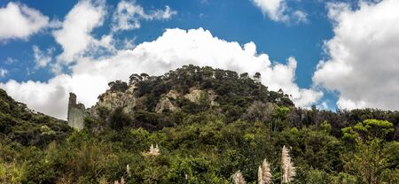 Putangirua Pinnacles, New Zealandの写真素材