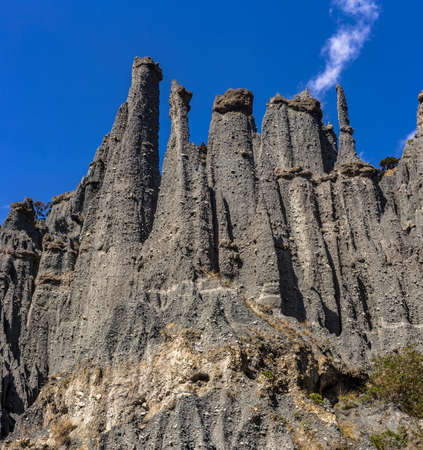 Putangirua Pinnacles, New Zealandの写真素材