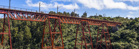 Makatote Viaduct in the North Island.の写真素材