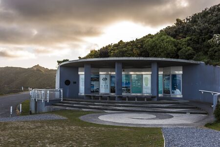 Wellington, New Zealand - November 11, 2017: Brooklyn wind turbine in Wellington, New Zealand