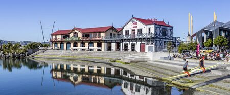 Wellington, New Zealand - November 23, 2017: Historic Buildings and Event Venues on the Wellington Waterfront, New Zealandのeditorial素材