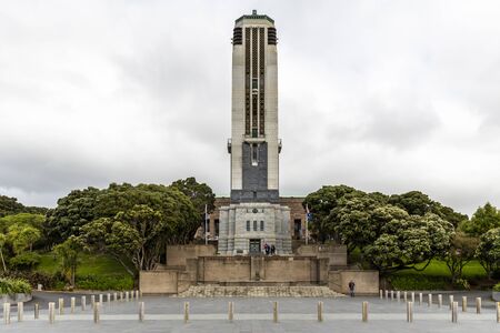 Wellington, New Zealand - August 25, 2018: National War Memorial in Wellington, New Zealand.のeditorial素材