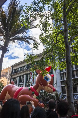 Auckland, New Zealand - November 30, 2014: Auckland Santa Parade, New Zealand.のeditorial素材