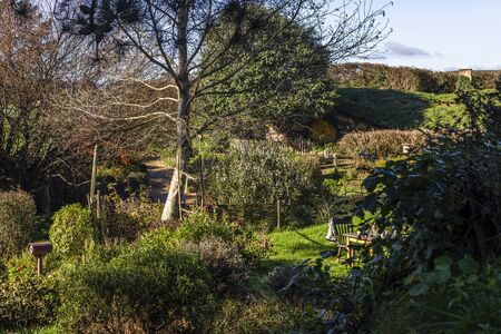 Matamata, New Zealand - June 07, 2017: Hobbiton, a movie set created for the filming of the Lord of the Rings and The Hobbit movies.のeditorial素材