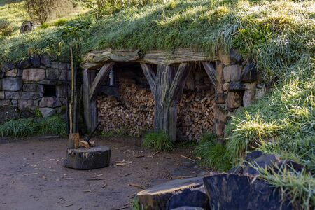 Matamata, New Zealand - June 07, 2017: Hobbiton, a movie set created for the filming of the Lord of...