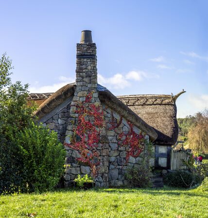 Matamata, New Zealand - June 07, 2017: Hobbiton, a movie set created for the filming of the Lord of the Rings and The Hobbit movies.のeditorial素材