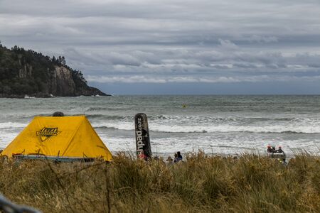 Whangamata, New Zealand - January 04, 2016: Teams in a Thundercat Racing event compete in Whangamata, New Zealand.のeditorial素材