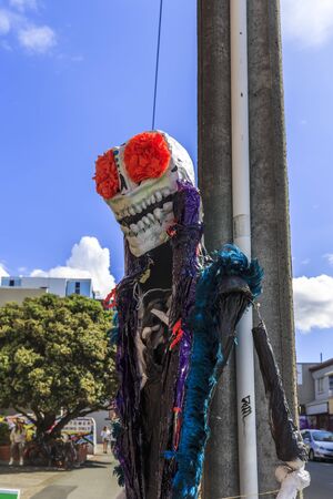 Wellington, New Zealand - March 30, 2019: Decoration at Cuba Dupa Festival 2019 in Wellington, New Zealand.のeditorial素材