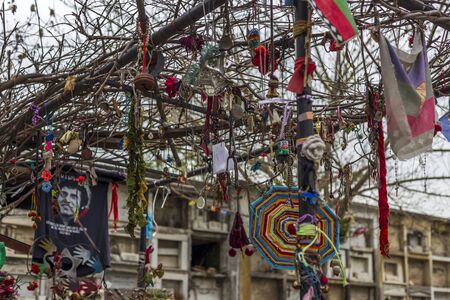 Santiago, Chile - September 09, 2017: Grave of Victor Jara at the General Cemetery of Santiago,...