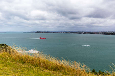Auckland, New Zealand - January 09, 2020: Boats on Hauraki Gulf in Auckland, New Zealandのeditorial素材