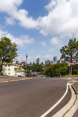 Auckland, New Zealand - January 06, 2020: Auckland City view from Parnell, New Zealand.