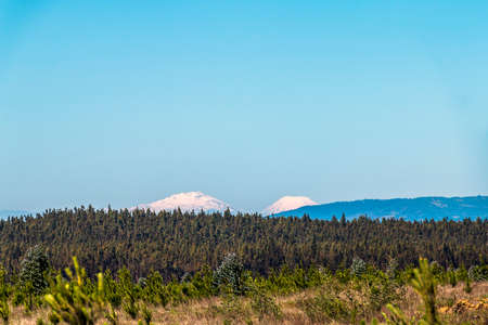 View of the countryside in Chileの写真素材