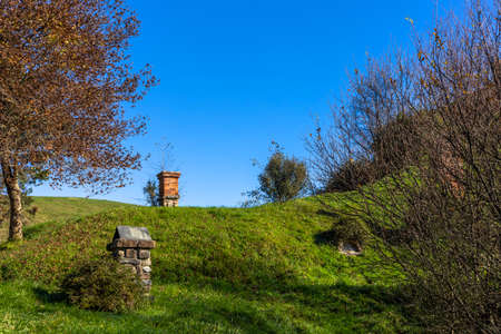 Matamata, New Zealand - June 07, 2017: Hobbiton, a movie set created for the filming of the Lord of the Rings and The Hobbit movies.のeditorial素材