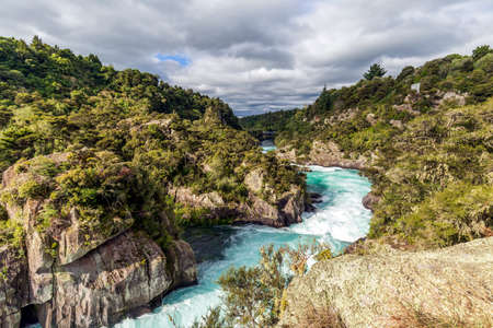 Sunset over Taupo, New Zealandの写真素材