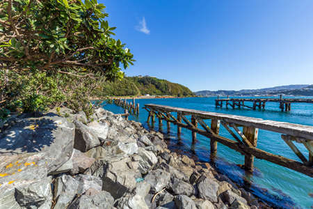 View of Wellington landscape from Fort Dorset in New Zealand
