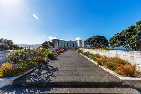 Wellington, New Zealand - September 29, 2018: Remains of Fort Dorset in Wellington, New Zealandのeditorial素材
