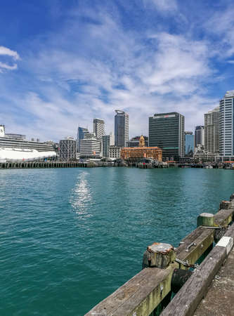 Auckland, New Zealand - January 14, 2017: Urban landscape of princes wharf and Auckland Ferry Terminal in New Zealandのeditorial素材