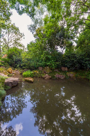 Picturesque Garden in Hamilton Gardens, New Zealand