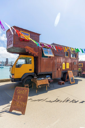 Wellington, New Zealand - December 12, 2020: Extravaganza Fair at Wellington Waterfront Walk in New Zealandのeditorial素材