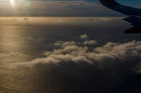 Beautiful view of cloudscape from the airplane